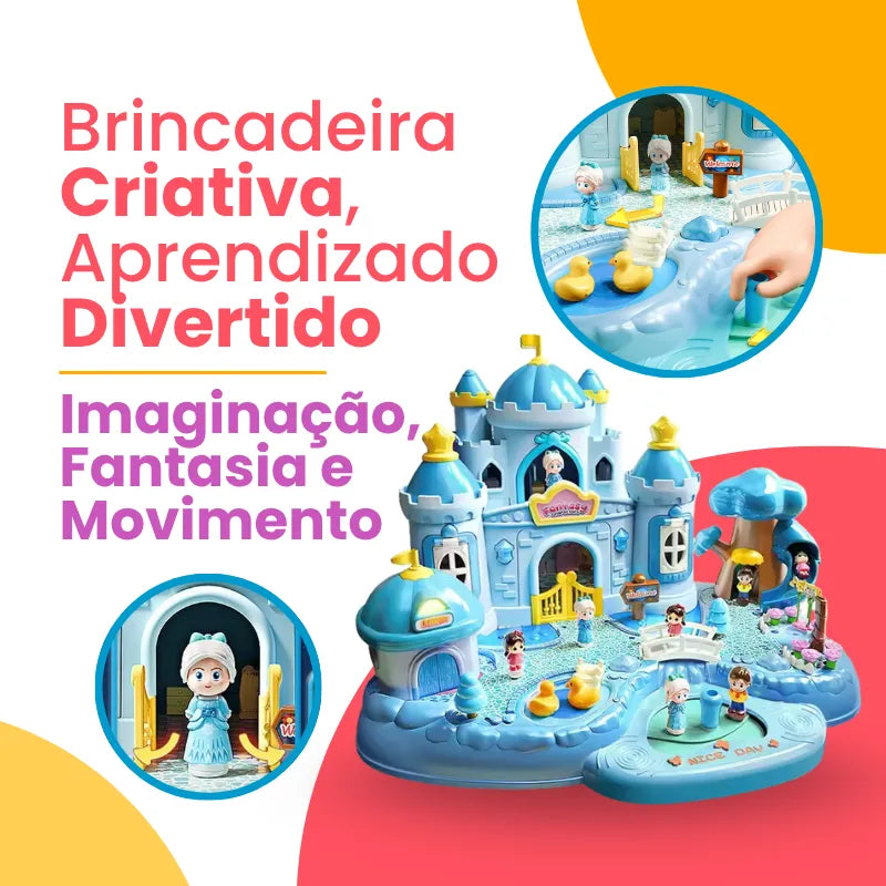 Castelo Mágico de Princesas – Quebra-Cabeça Magnético para Meninas | CRIATIVAE