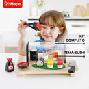Kit Sushi Infantil de Madeira e Acessórios para Servir Criança | Hape