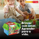 Pista de Trem de Madeira Fazenda com Caixa de Armazenamento 41 Peças | HAPE