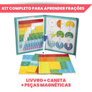 Livro Montessori Magnético de Frações – Aprendizado Visual e Educativo | CRIATIVAE