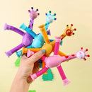 Kit com 4 Giraesticas - Girafas Fofas e Coloridas para Desenvolvimento Motor