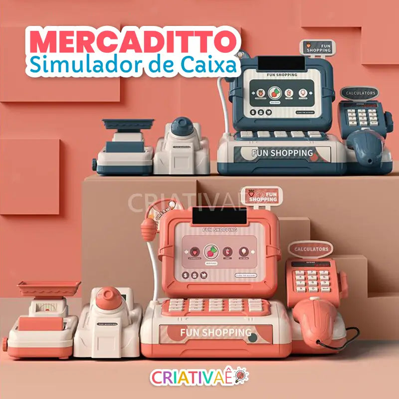 BRINQUEDO SIMULADOR DE CAIXA DE SUPER MERCADO