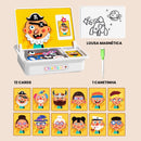 Quebra-Cabeça Magnético Educativo de Emoções e Criatividade – Brinquedo Sensorial Premium | CRIATIVAE