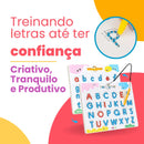 Quadro Magnético de Traçado de Letras Alfabéticas Educativo de Dupla Face | CRIATIVAE