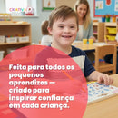 Quadro Magnético de Traçado de Letras Alfabéticas Educativo de Dupla Face | CRIATIVAE