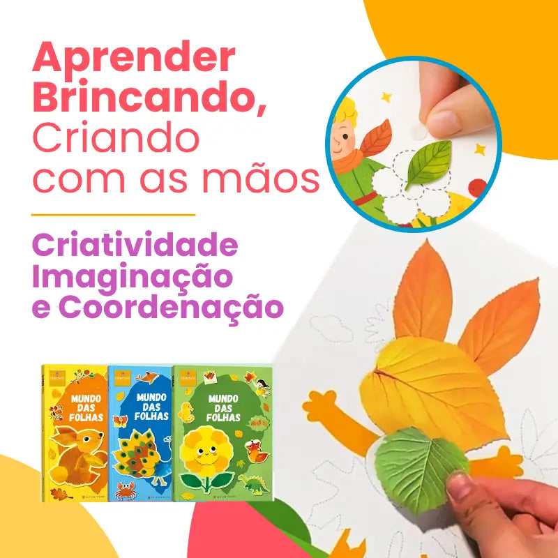 Mundo das Folhas – Kit de Pintura 3D com Folhas Criativas | CRIATIVAE