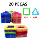 Blocos Magnéticos Criativaê 20 PEÇAS 